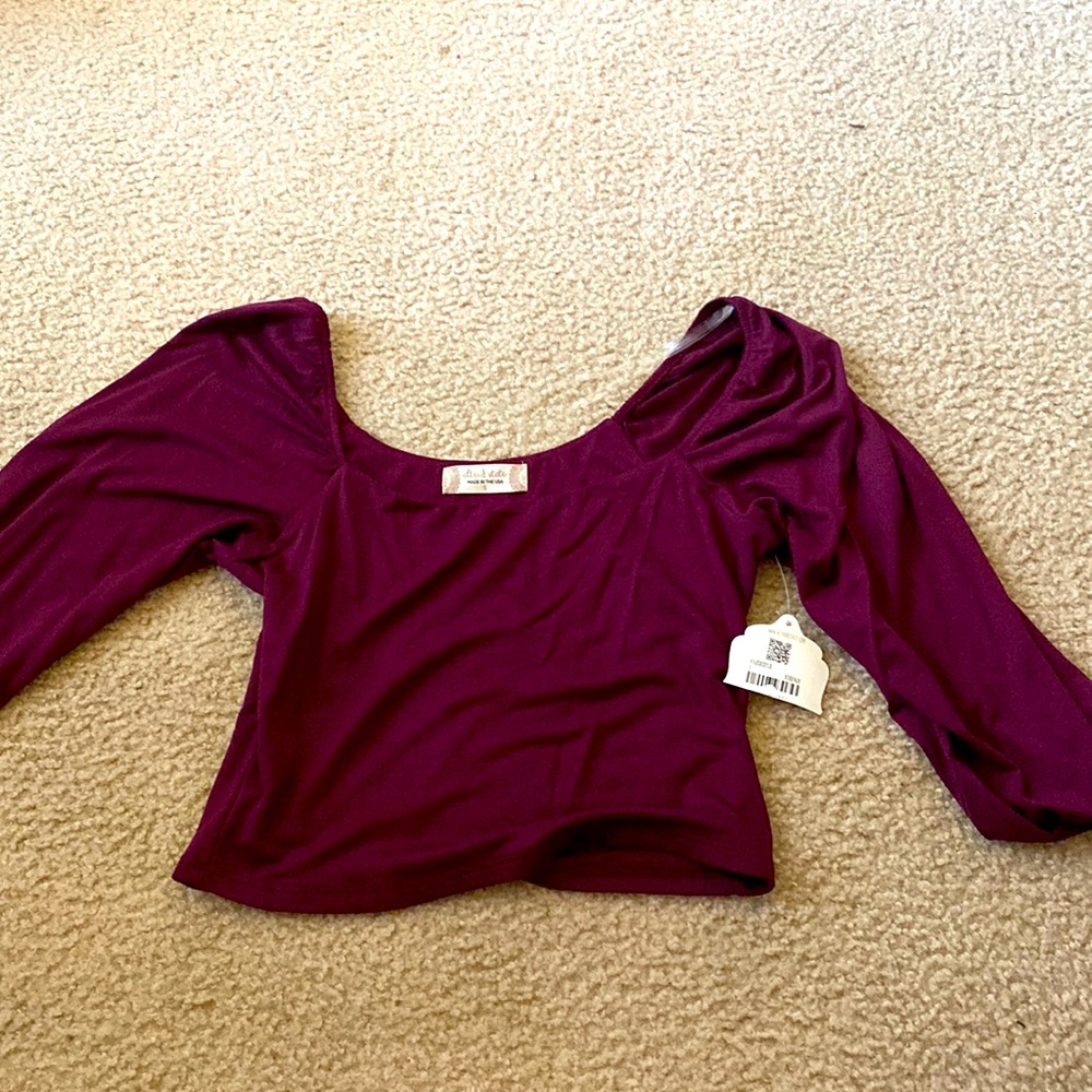 *NEVER WORN* altar’d state maroon top blouse